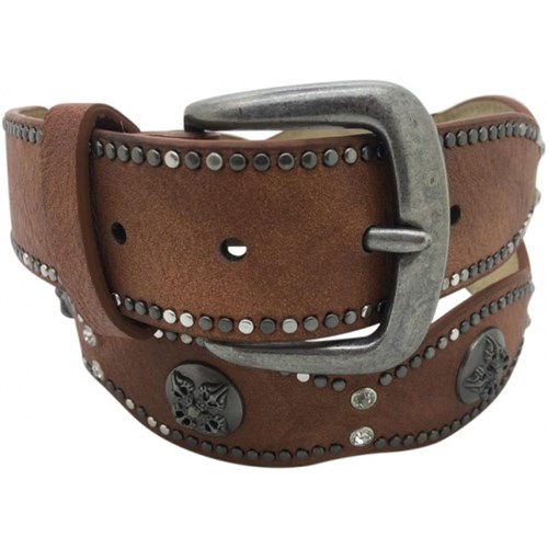 Just D'Lux Leather Belt With Studs
