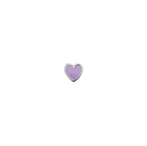Stine A Petit Love Heart, Lilla, Sølv