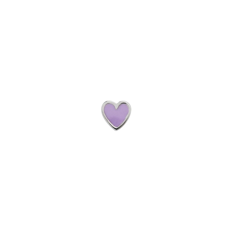 Stine A Petit Love Heart, Lilla, Sølv