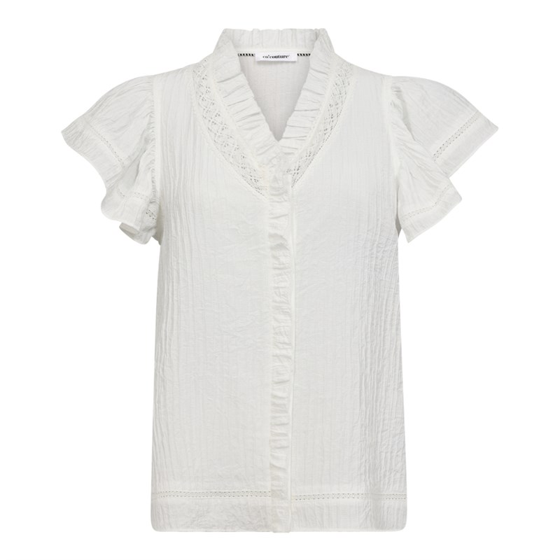 Co\'Couture AlisaCC Lace Top, VOffwhite