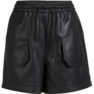 Nü, Ava, Læder Shorts, Sort 