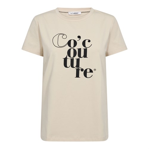 Co'Couture Tee T-shirt med tekst, Creme