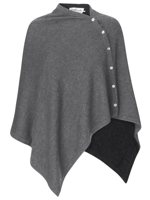 Rosemunde Laica Cashmere Poncho, Onesize, Grå