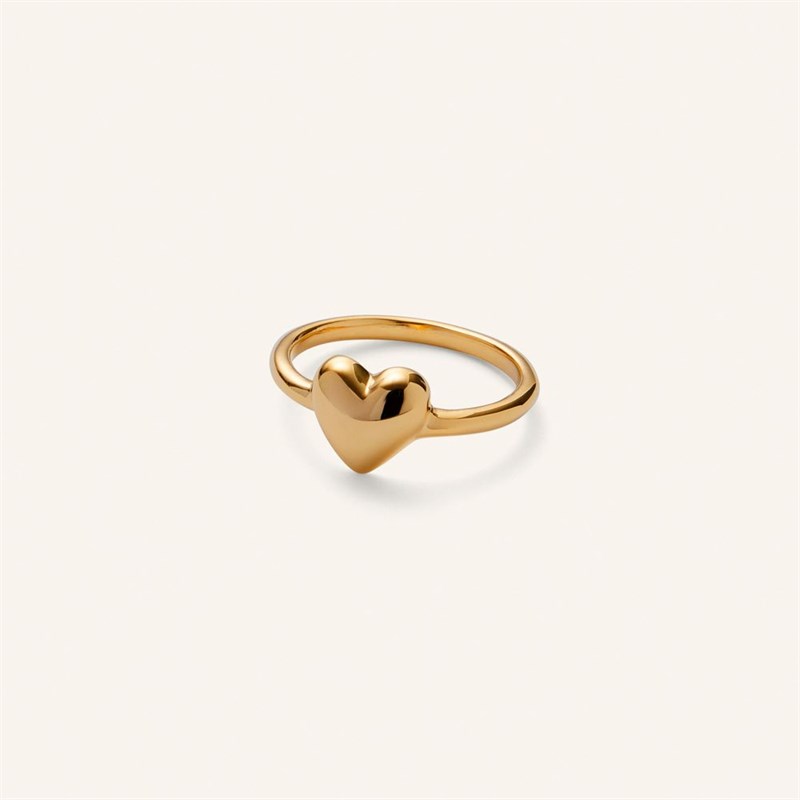 Pernille Corydon Sweetheart Fingerring, Forgyldt