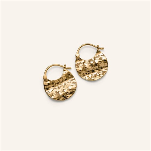 Pernille Corydon Small Halo Øreringe, Forgyldt Messing