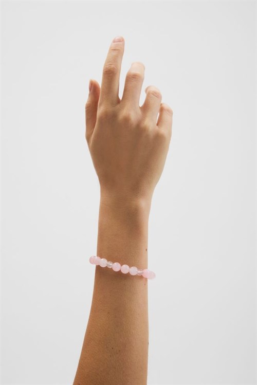 Pernille Corydon Blush Armbånd med rosa sten, Forgyldt