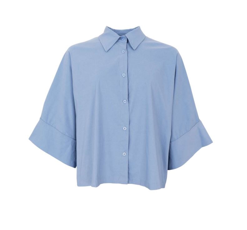 BC Davina Løs Skjorte, Onesize, Støvet Blå