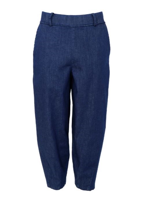 BC Denice Barrel Bukser, Denim, Mørkeblå