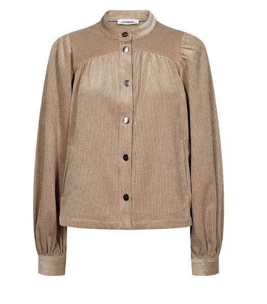 Co\'Couture DaisyCC Fløjlsskjorte, Valnød