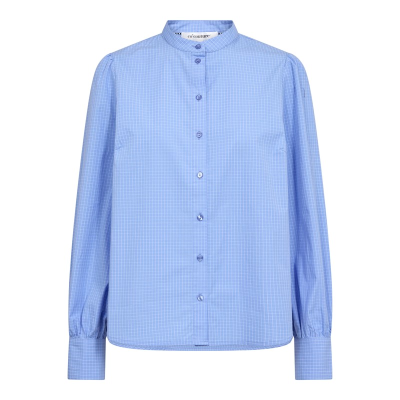 Co\'Couture ElonaCC Check Skjorte med tern, Blå