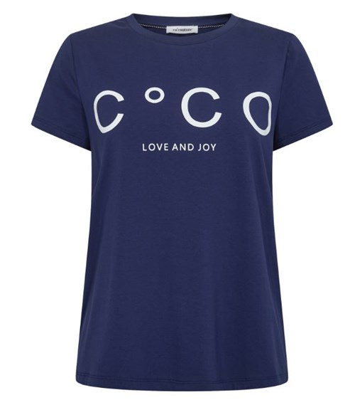 Co'Couture Signatur Logo T-shirt, Navy 