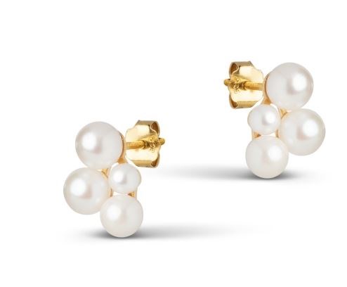 Ørestikker med ferskvandsperler fra Enamel Copenhagen