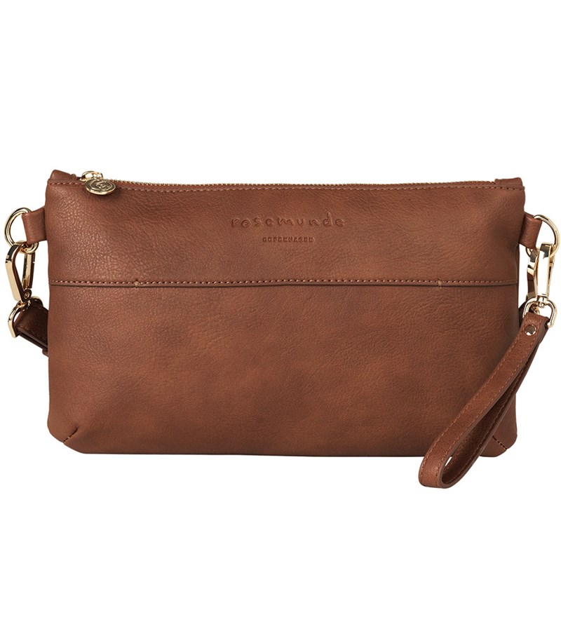 Rosemunde Clutch - Chocolate Brown/Gold