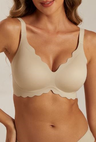 FemiFemme Soft Scallop Bøjlefri BH, Sand