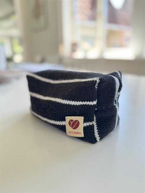Coffee Beanies Burundi Toilet/makeup Taske, Strikket, Sort