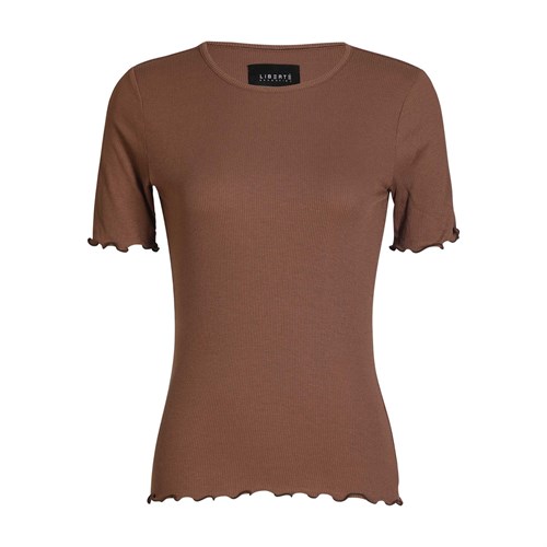 Liberté Natalia T-shirt, Viskose, Lys Brun
