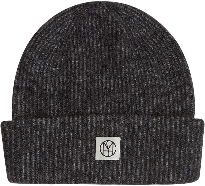 MSCH Hope Icon Beanie Strikhue, One size, Mørkegrå Melange