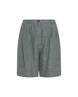 MSCH Viana Ginia HW Shorts, Hør, Grøn