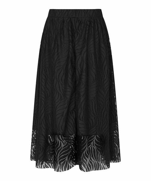 Masai MaSalacia Nederdel med blonde, Casual Loose, Sort