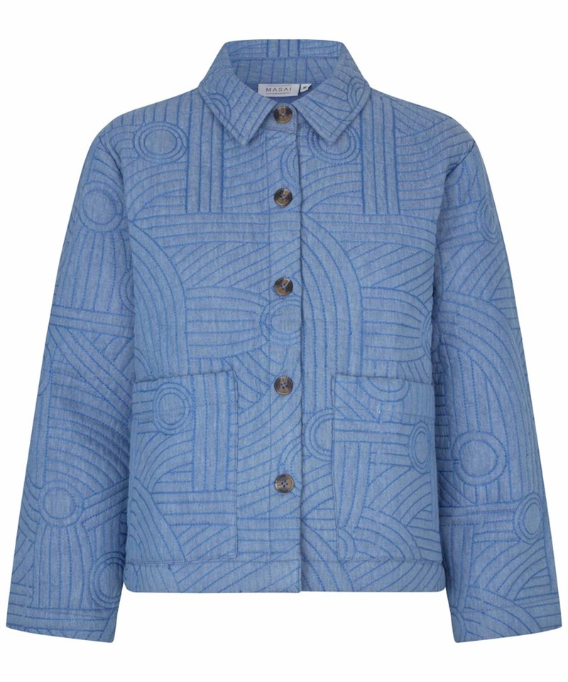 Masai MaJalindra Quiltet Jakke, Denim Blå