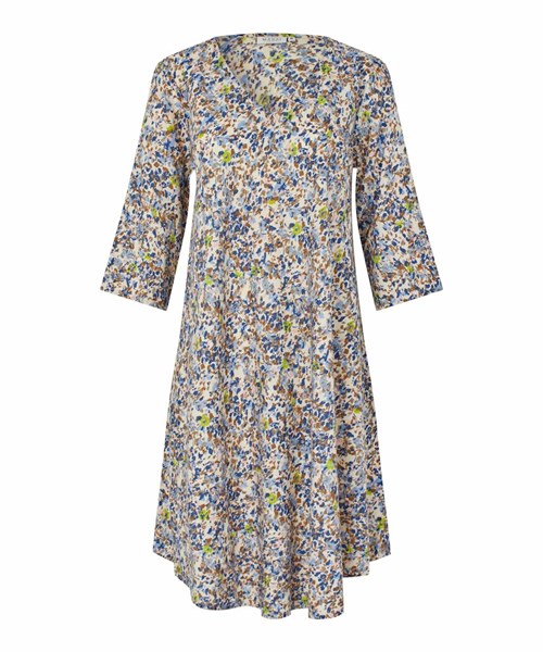Masai MaNora Kjole med 3/4 Ærme, småblomstret, Bias