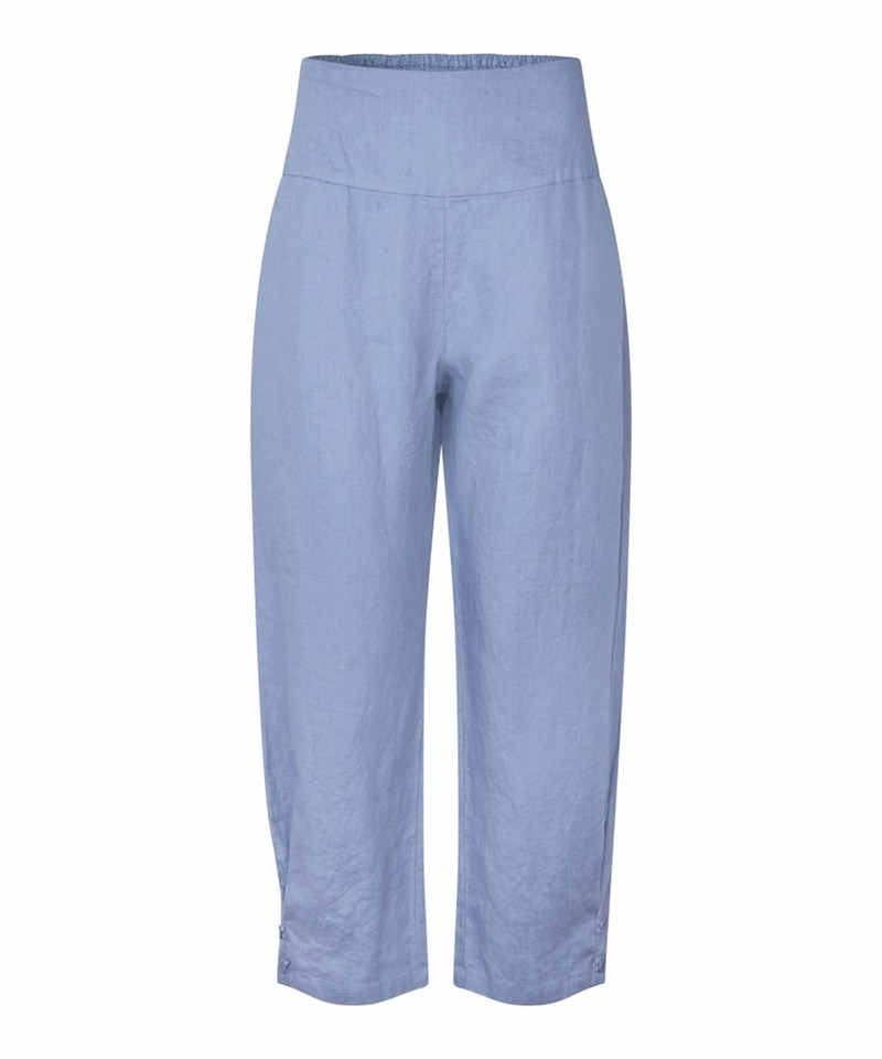 Masai MaPenna Hør Bukser, 7/8, Støvet Blå