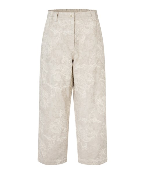 Masai MaPaelith Buks i bomuld med Broderi, Sand