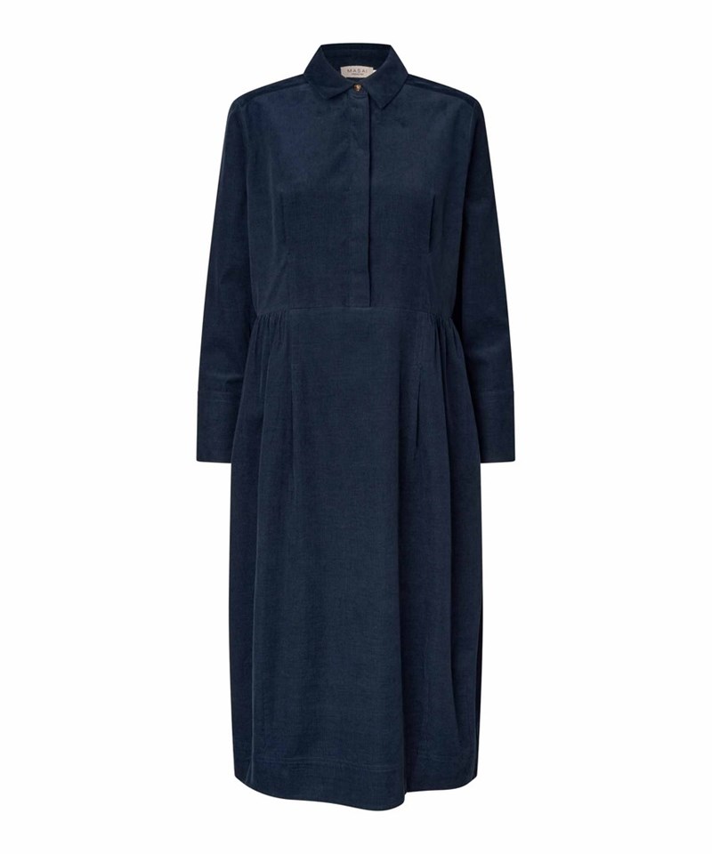 Masai MaNayo Kjole i babyfløjl, Navy