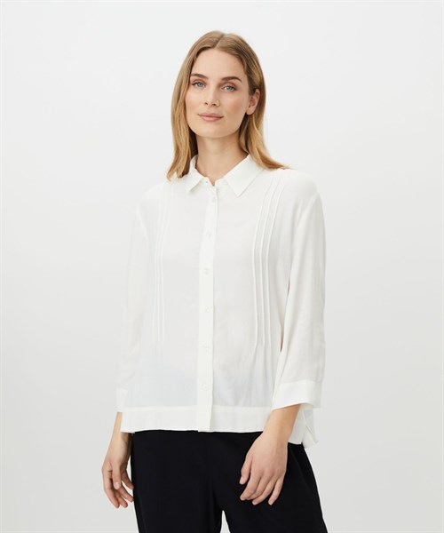 Masai MaIbilisan Skjortebluse, A-shape, Løs, Creme
