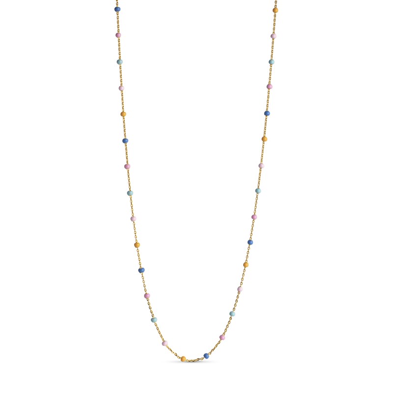 Enamel, Halskæde Lola, Lolly, 38+2+2 cm, Forgyldt