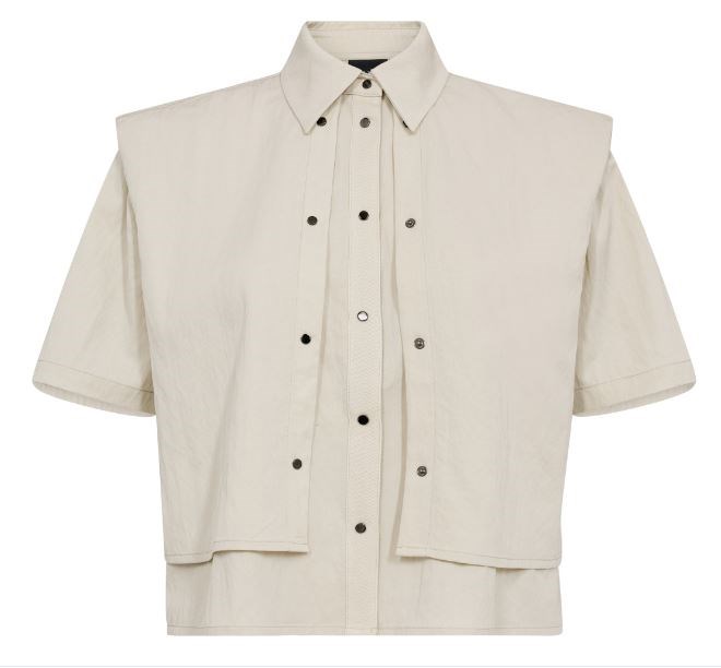 NÜ Cansu Bolero Jakke med skulderpude, Creme