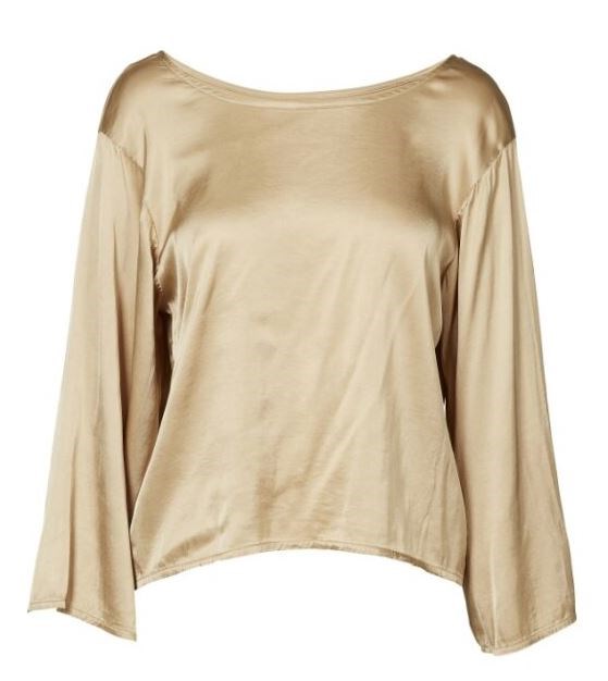 NÜ Unni Bluse, Satin, Sand