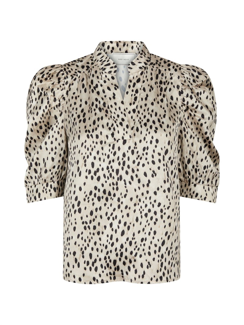 Roella Desert Dot Bluse, Lys mønstret