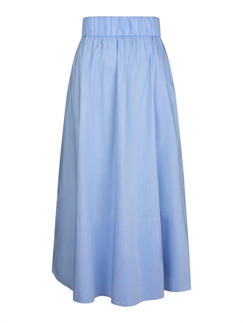 Neo Noir Yara Poplin Nederdel med elastik, Skyblue