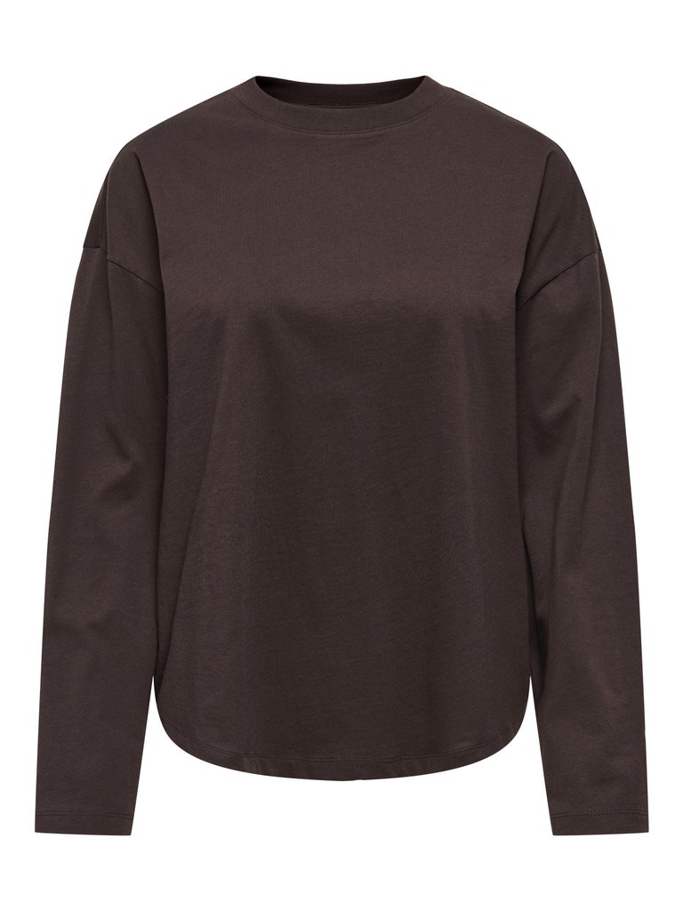 Only Happy Langærmet T-shirt, Bomuld