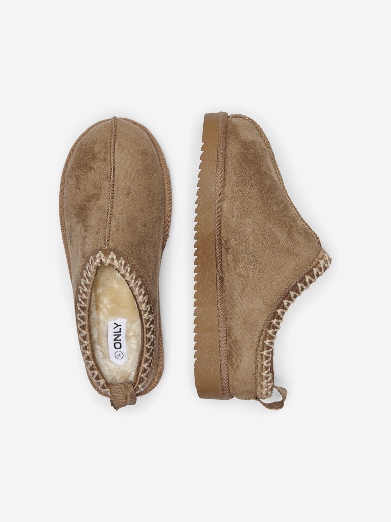 Only Stella Teddy Slippers, Cognac