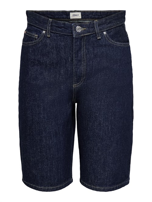 Only Sonny HW Denim Shorts, Mørkeblå