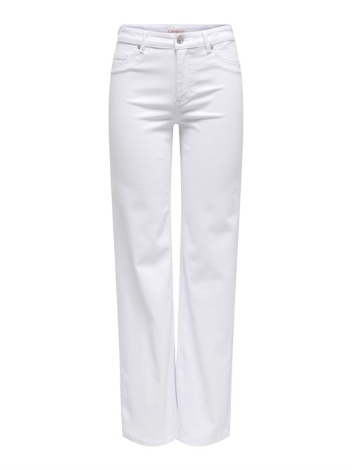Only Blush Mid Straight Jeans, Hvid