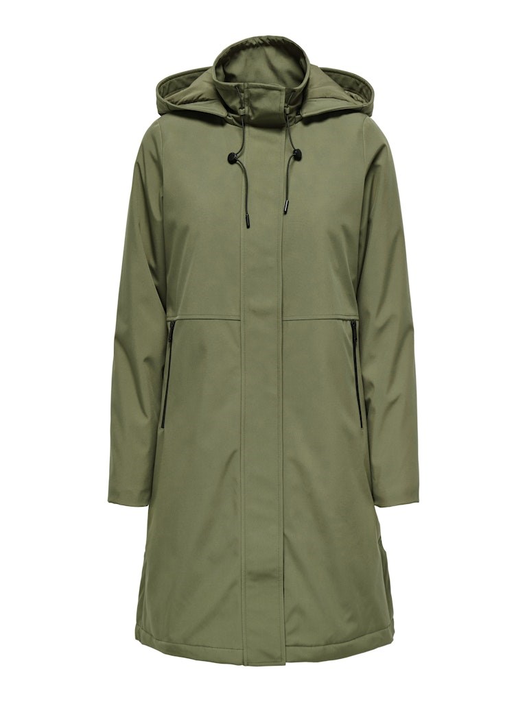 Only Kara Life Parka Jakke, Støvet Grøn
