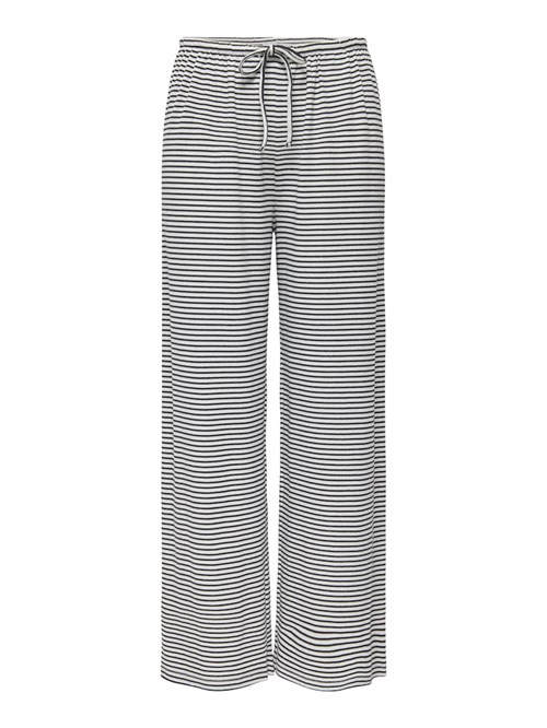 Only Saga Løse Jersey Bukser med vidde og elastik, Stribet brun/creme