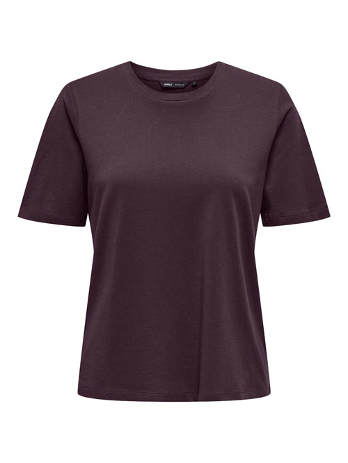 Only T-shirt Kort Ærme SS Tee, Bordeaux Rød