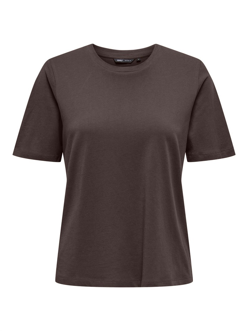 Only T-shirt Kort Ærme, Brun