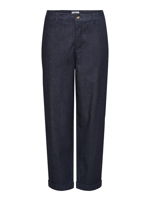 Only Ashby Denim Straight, Stumpebuks, Mørk denim