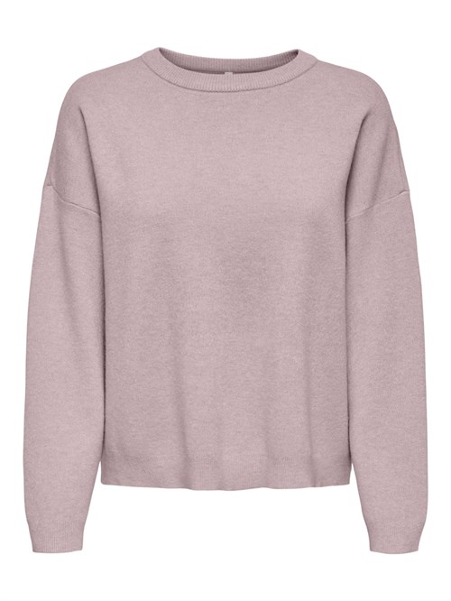 Only Ibi Strik O-Neck Bluse, Løs