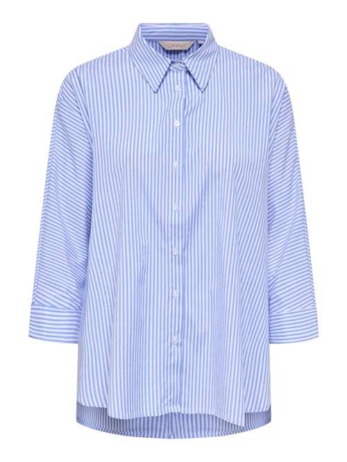 Only Grace Bersa Skjjorte med Striber, Blå/Hvid