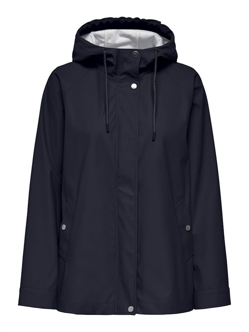 Only Elisa Regnjakke, Kort, Navy