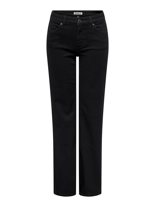 Only Blush Mid Straight Jeans, Sort Denim