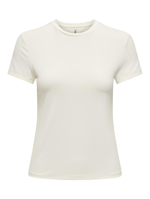 tætsiddende t-shirt-hvid-Only
