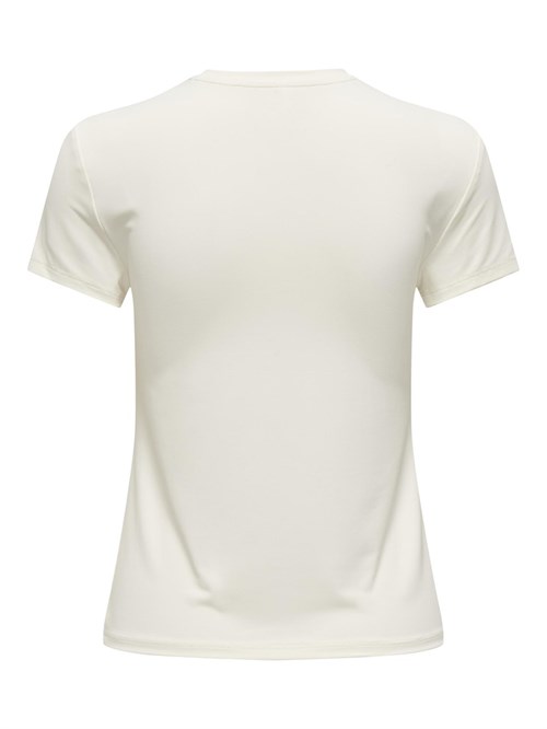 tætsiddende t-shirt-hvid-Only