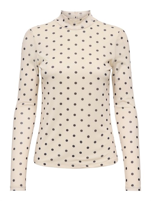 Only Erica Mesh Bluse med turtleneck